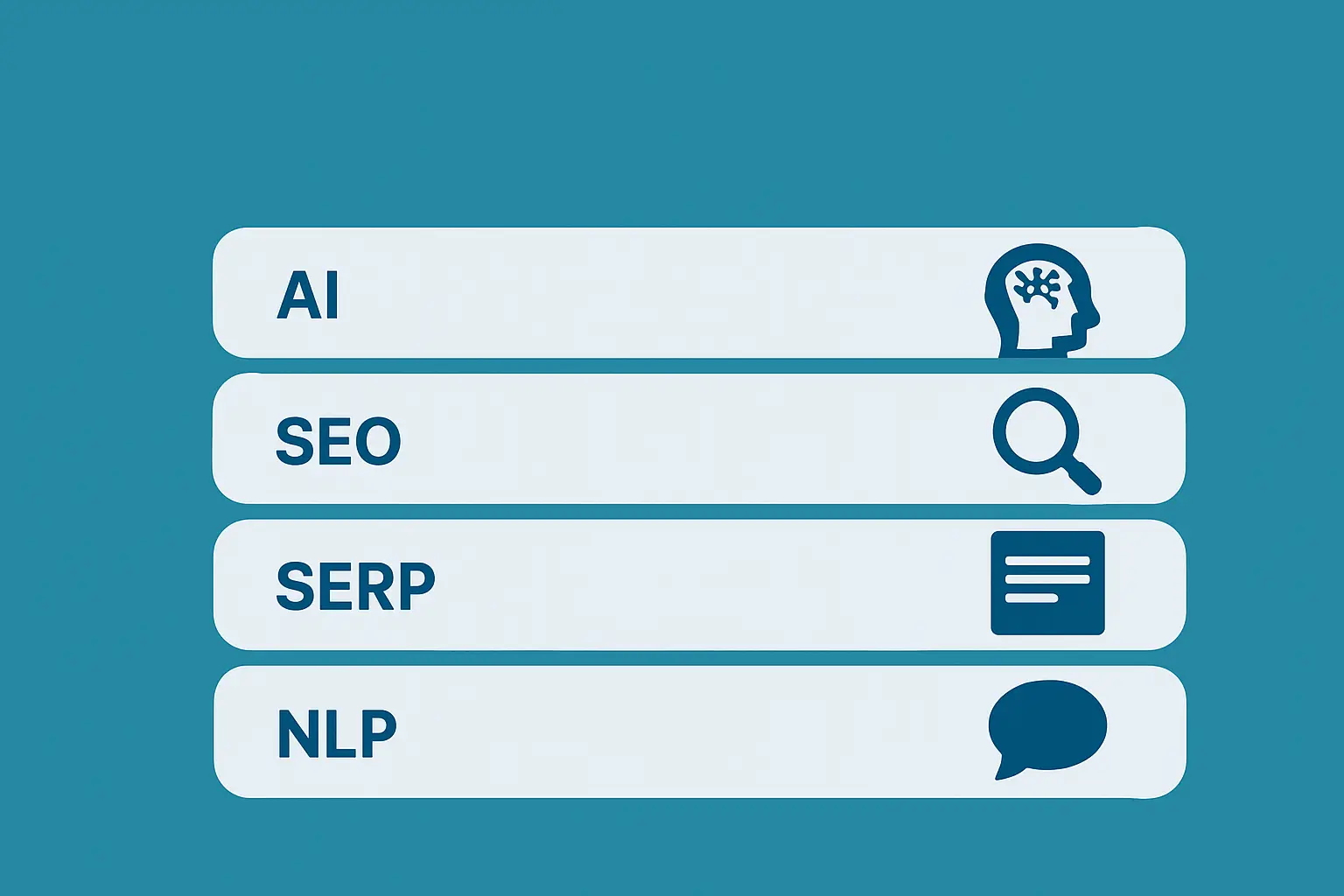 Visual framework diagram showing how all the terms connect: SEO forms the base, AIO and GEO expand it, LLM powers AI-driven methods, and ASO branches into SGE and CAIO, with VSO linking into spoken search.